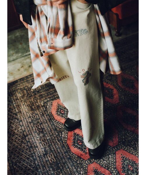 Subciety(サブサエティ)の「Bleach check shirt(シャツ/ブラウス・メンズ・ホワイト/ブラウン・X-LARGE/SMALL/MEDIUM/LARGE)」の6枚目の写真
