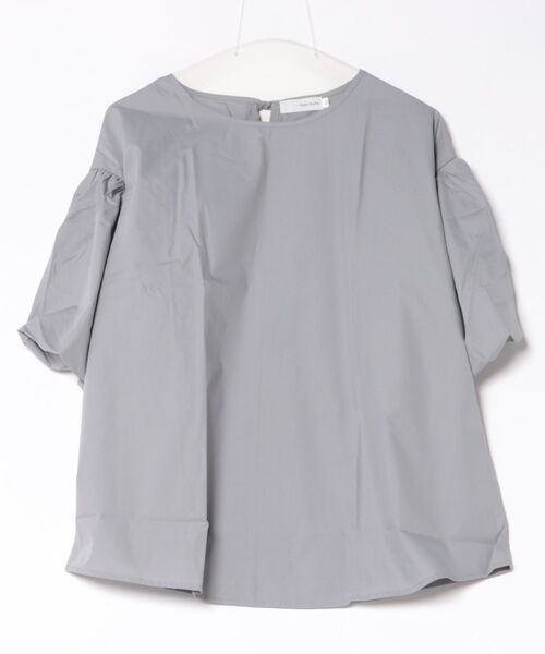 Wonder apartment SELECT(ワンダーアパートメントセレクト)の「【5色展開】パフスリーブバックリボンブラウス(シャツ/ブラウス・レディース・ブラック/ホワイト/チェック/グレー/ベージュ・M)」の3枚目の写真