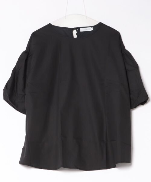 Wonder apartment SELECT(ワンダーアパートメントセレクト)の「【5色展開】パフスリーブバックリボンブラウス(シャツ/ブラウス・レディース・ブラック/ホワイト/チェック/グレー/ベージュ・M)」の2枚目の写真