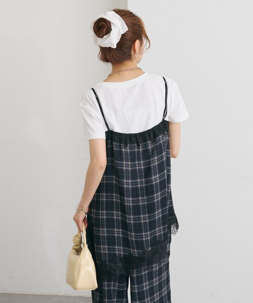 mystic(ミスティック)の「【レイヤードスタイルに◎】チェックヘムキャミチュニック(シャツ/ブラウス・レディース・ブラウン/ブラック・FREE)」の11枚目の写真
