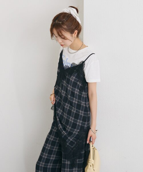 mystic(ミスティック)の「【レイヤードスタイルに◎】チェックヘムキャミチュニック(シャツ/ブラウス・レディース・ブラウン/ブラック・FREE)」の12枚目の写真