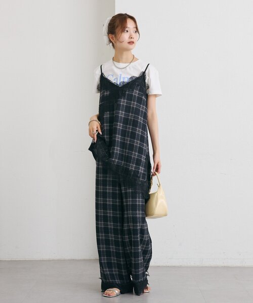 mystic(ミスティック)の「【レイヤードスタイルに◎】チェックヘムキャミチュニック(シャツ/ブラウス・レディース・ブラウン/ブラック・FREE)」の13枚目の写真