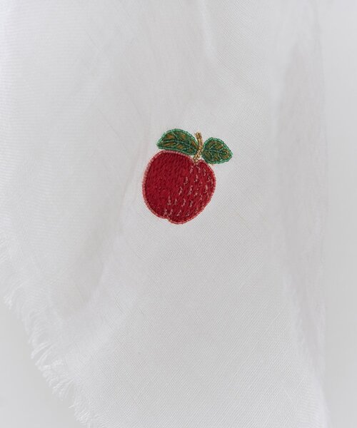 BEARDSLEY(ビアズリー)の「夏の果実の刺繍ストール《CITRUS》(ストール/ショール・レディース・ホワイト・FREE)」の3枚目の写真