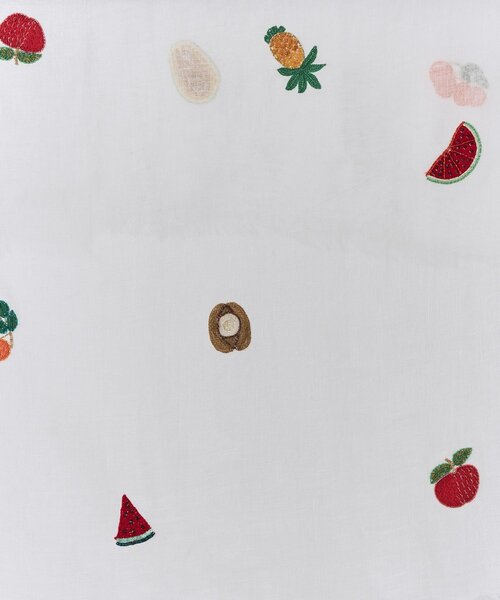 BEARDSLEY(ビアズリー)の「夏の果実の刺繍ストール《CITRUS》(ストール/ショール・レディース・ホワイト・FREE)」の5枚目の写真