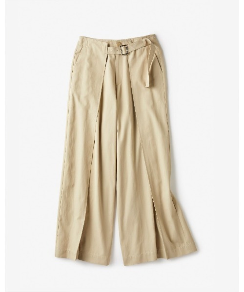 DoCLASSE（ ドゥクラッセ）の「コットンギャバジン・レイヤードパンツ（その他パンツ・レディース・ベージュ/ダークネイビー/オリーブ・11/13/9/7）」の6枚目の写真