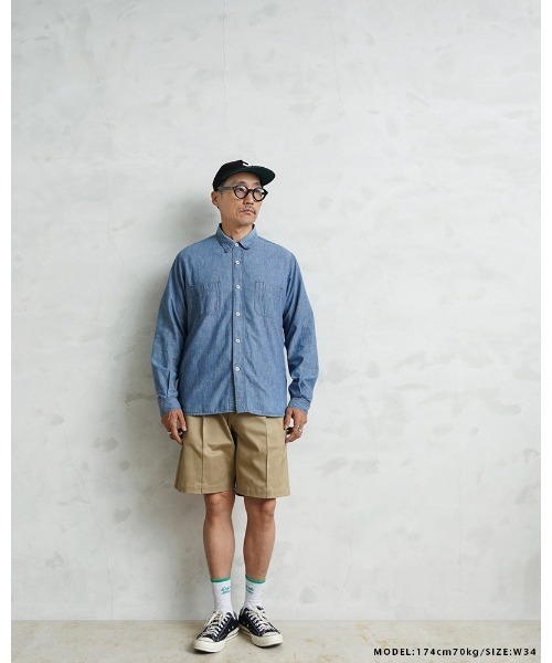 WAIPER.inc(ワイパーインク)の「WAIPER.inc 米軍 50's UNIFORM TWILL SHADE No.1 チノショーツ【WP1183】(チノパンツ・メンズ・ベージュ系その他/ブラック/オリーブ・32/36/30/38)」の15枚目の写真