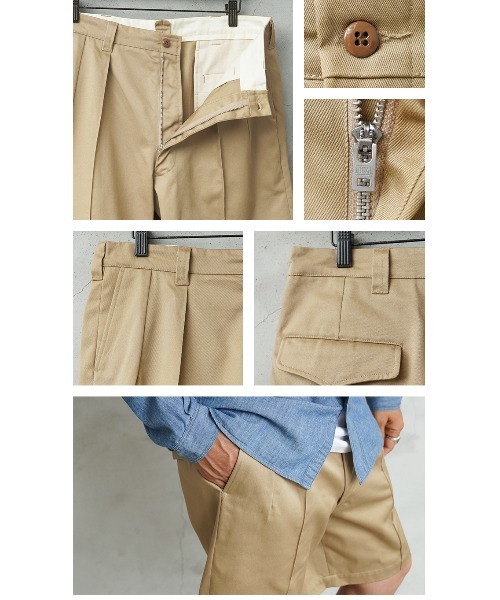 WAIPER.inc(ワイパーインク)の「WAIPER.inc 米軍 50's UNIFORM TWILL SHADE No.1 チノショーツ【WP1183】(チノパンツ・メンズ・ベージュ系その他/ブラック/オリーブ・32/36/30/38)」の20枚目の写真