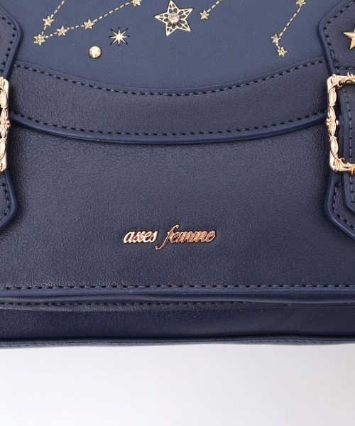 axes femme(アクシーズファム)の「月星箔押しフラップサッチェル(ショルダーバッグ・レディース・ブラック/ネイビー・FREE)」の18枚目の写真