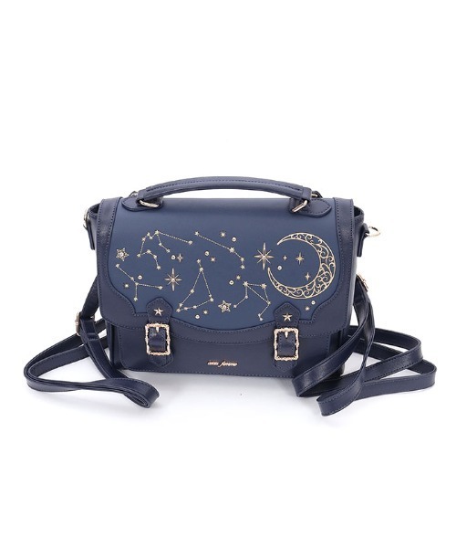 axes femme(アクシーズファム)の「月星箔押しフラップサッチェル(ショルダーバッグ・レディース・ブラック/ネイビー・FREE)」の20枚目の写真