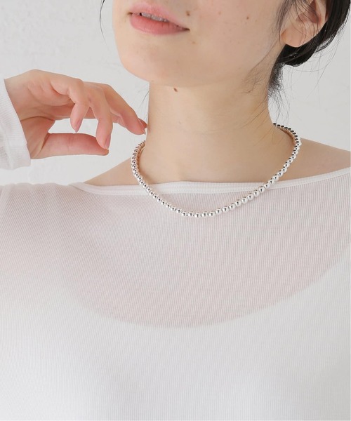 SLOBE IENA(スローブイエナ)の「《追加3》SLOBE メタルビーズショートネックレス(ネックレス・レディース・シルバー・FREE)」の10枚目の写真