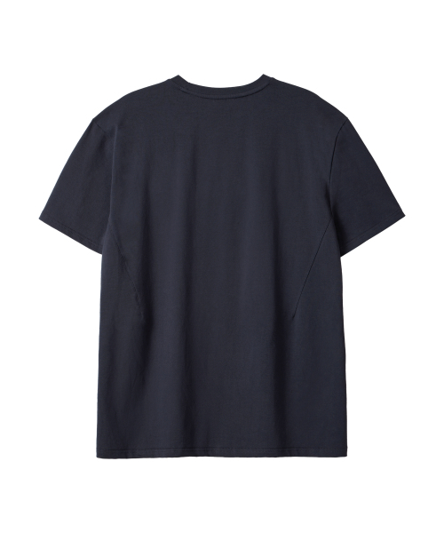 WOOALONG（ウアロン）の「Basic cotton regular t-shirts -CHARCOAL（Tシャツ/カットソー・メンズ・チャコール・LARGE/MEDIUM）」の3枚目の写真