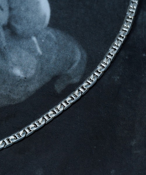 MILITARY(ミリタリー)の「【MAISON CLUB】Flat Marina Chain Bracelet Silver925 KUN(ブレスレット・メンズ・シルバー・FREE)」の4枚目の写真
