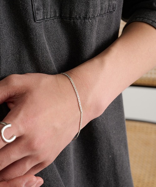 MILITARY(ミリタリー)の「【MAISON CLUB】Flat Marina Chain Bracelet Silver925 KUN(ブレスレット・メンズ・シルバー・FREE)」の9枚目の写真