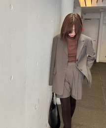 【セットアップ対応】ストライプショートパンツ