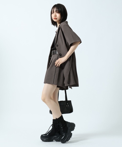 PAGEBOY(ページボーイ)の「ドラバスショートパンツ【接触冷感/汗じみ防止/セットアップ対応】(その他パンツ・レディース・チャコールグレー/ブラック・FREE)」の9枚目の写真