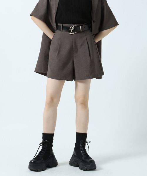 PAGEBOY(ページボーイ)の「ドラバスショートパンツ【接触冷感/汗じみ防止/セットアップ対応】(その他パンツ・レディース・チャコールグレー/ブラック・FREE)」の3枚目の写真
