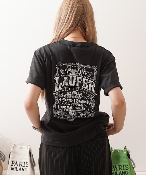 Laufer(ロイファー)の「【Laufer】ボトルラベル クロップド ヘンリーネックTシャツ / バックプリント&胸刺繍 ユニセックス(Tシャツ/カットソー・メンズ・ネイビー/ナチュラル/ブラック/スミクロ・M/S/L)」の20枚目の写真