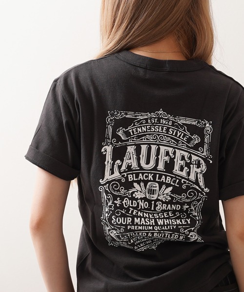 Laufer(ロイファー)の「【Laufer】ボトルラベル クロップド ヘンリーネックTシャツ / バックプリント&胸刺繍 ユニセックス(Tシャツ/カットソー・メンズ・ネイビー/ナチュラル/ブラック/スミクロ・M/S/L)」の22枚目の写真