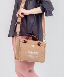 Jolie Joli（ジョリージョリ）の「【Jolie Joli/ジョリージョリ】トートバッグ　2WAY　ショルダーバッグ　ロゴ（トートバッグ）」