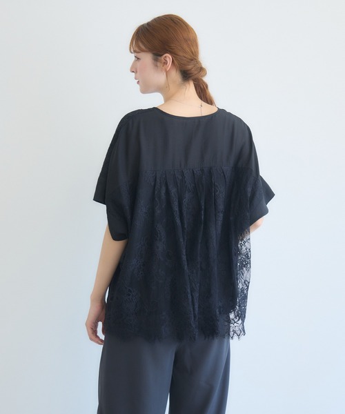 KATHARINE ROSS(キャサリンロス)の「レース切替チュニックブラウス(シャツ/ブラウス・レディース・ブラック/オフホワイト・FREE)」の20枚目の写真