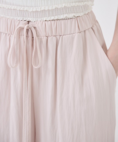 Rmine(アールマイン)の「ウエストリボンリラックスワイドパンツ(その他パンツ・レディース・ホワイト/ピンク・SMALL)」の16枚目の写真