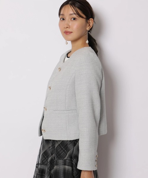 JUSGLITTY(ジャスグリッティー)の「スカラジャケット(その他アウター・レディース・ブラック/ブルー系その他3・1/2)」の10枚目の写真