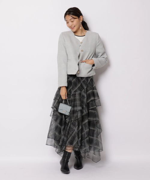 JUSGLITTY(ジャスグリッティー)の「スカラジャケット(その他アウター・レディース・ブラック/ブルー系その他3・1/2)」の13枚目の写真
