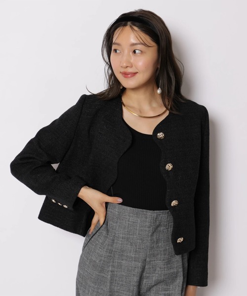 JUSGLITTY(ジャスグリッティー)の「スカラジャケット(その他アウター・レディース・ブラック/ブルー系その他3・1/2)」の17枚目の写真