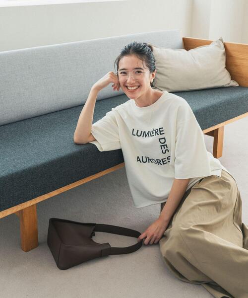 URBAN RESEARCH DOORS(アーバンリサーチドアーズ)の「速乾裏毛ロゴプルオーバー(Tシャツ/カットソー・レディース・ネイビー/ナチュラル・FREE)」の6枚目の写真