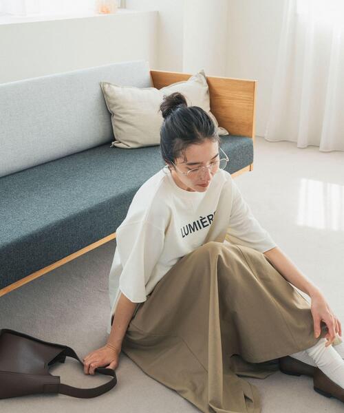 URBAN RESEARCH DOORS(アーバンリサーチドアーズ)の「速乾裏毛ロゴプルオーバー(Tシャツ/カットソー・レディース・ネイビー/ナチュラル・FREE)」の7枚目の写真