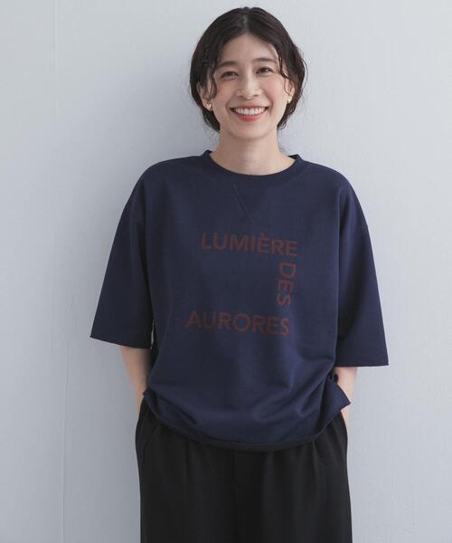 URBAN RESEARCH DOORS(アーバンリサーチドアーズ)の「速乾裏毛ロゴプルオーバー(Tシャツ/カットソー・レディース・ネイビー/ナチュラル・FREE)」の12枚目の写真