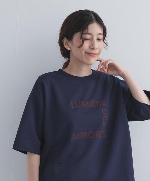 URBAN RESEARCH DOORS(アーバンリサーチドアーズ)の「速乾裏毛ロゴプルオーバー(Tシャツ/カットソー・レディース・ネイビー/ナチュラル・FREE)」の13枚目の写真