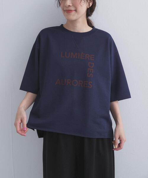 URBAN RESEARCH DOORS(アーバンリサーチドアーズ)の「速乾裏毛ロゴプルオーバー(Tシャツ/カットソー・レディース・ネイビー/ナチュラル・FREE)」の16枚目の写真