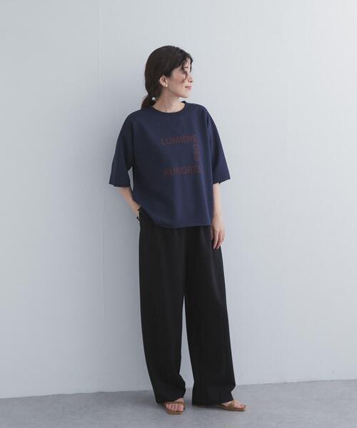 URBAN RESEARCH DOORS(アーバンリサーチドアーズ)の「速乾裏毛ロゴプルオーバー(Tシャツ/カットソー・レディース・ネイビー/ナチュラル・FREE)」の18枚目の写真