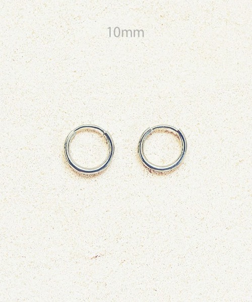 norme（ノーム）の「【SILVER925】ノーム ヘイロー フープ ピアス (スモール/2P) / norme Halo hoop pierce (Small/2P)（ピアス（両耳用）・レディース・シルバー・FREE）」の2枚目の写真