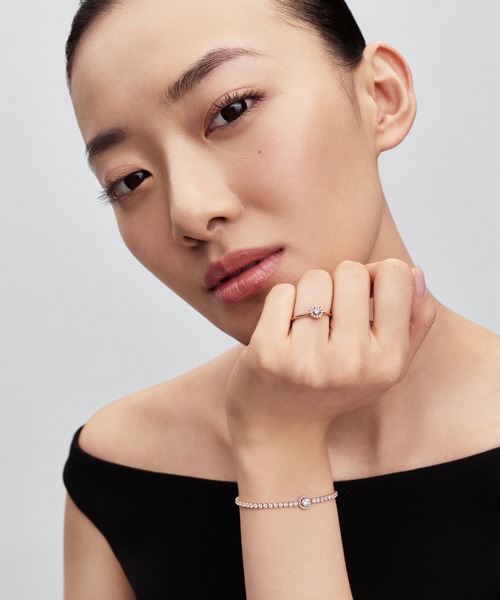 PANDORA（パンドラ）の「ラウンド パヴェ ハロー リング（リング・レディース・ピンクゴールド・48/60/58/56/54/52/50）」の4枚目の写真