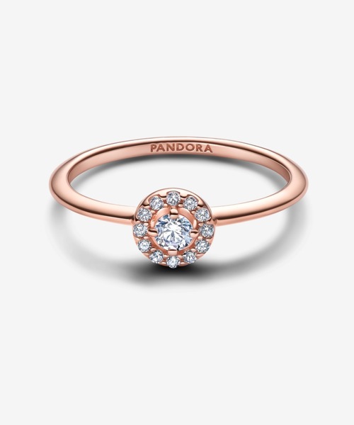 PANDORA（パンドラ）の「ラウンド パヴェ ハロー リング（リング・レディース・ピンクゴールド・48/60/58/56/54/52/50）」の2枚目の写真