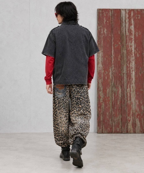 KAMINARI_TOKIO(カミナリトキオ)の「トロンプルイユレオパードワイドパンツ(カーゴパンツ・レディース・ベージュ・FREE)」の22枚目の写真