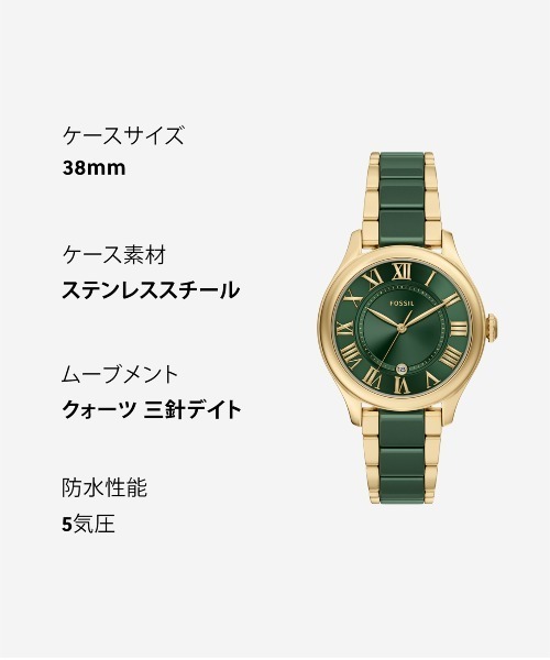 FOSSIL(フォッシル)の「フォッシル 腕時計 レディース アナログ ステンレス CE1138(アナログ腕時計・レディース・マルチ・FREE)」の10枚目の写真
