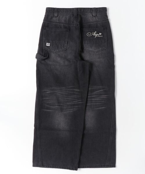 AAPE BY A BATHING APE（エーエイプバイアベイシングエイプ）の「AAPE MAIN DENIM PANTS（デニムパンツ・レディース・ブラック・SMALL）」の6枚目の写真