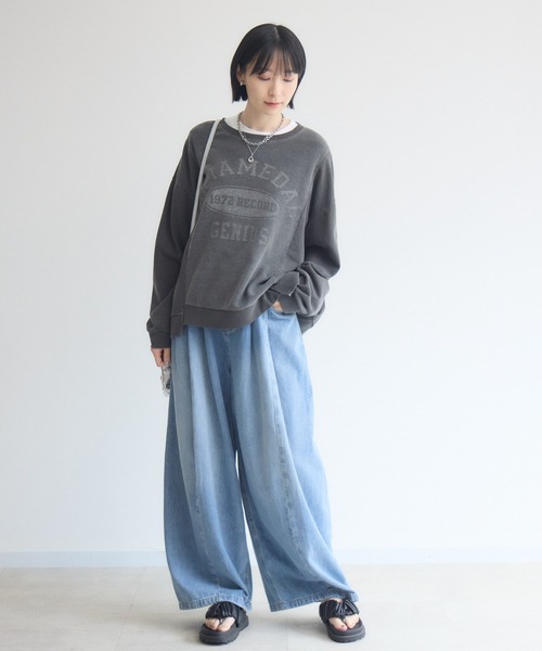 Paradise Picnic(パラダイスピクニック)の「TRANOI. カーブカラーデニムパンツ(デニムパンツ・レディース・カーキ/ブルー・SMALL/MEDIUM)」の12枚目の写真