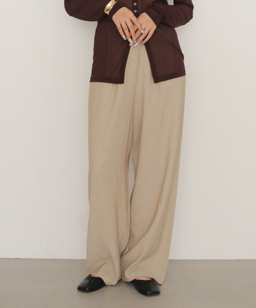 cheriella(シェリエラ)の「【cheriella】スカーフ付きレイヤードスラックス SCARF LAYERED SLACKS(スラックス・レディース・チャコールグレー/ベージュ・FREE)」の21枚目の写真