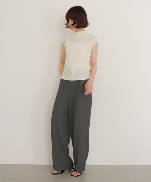 cheriella(シェリエラ)の「【cheriella】スカーフ付きレイヤードスラックス SCARF LAYERED SLACKS(スラックス・レディース・チャコールグレー/ベージュ・FREE)」の11枚目の写真