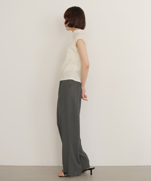 cheriella(シェリエラ)の「【cheriella】スカーフ付きレイヤードスラックス SCARF LAYERED SLACKS(スラックス・レディース・チャコールグレー/ベージュ・FREE)」の12枚目の写真