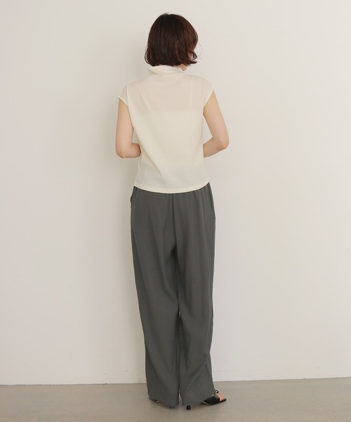 cheriella(シェリエラ)の「【cheriella】スカーフ付きレイヤードスラックス SCARF LAYERED SLACKS(スラックス・レディース・チャコールグレー/ベージュ・FREE)」の13枚目の写真