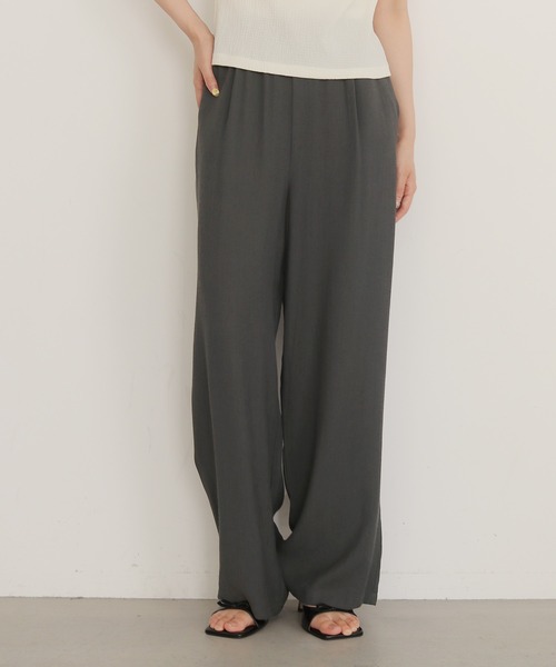 cheriella(シェリエラ)の「【cheriella】スカーフ付きレイヤードスラックス SCARF LAYERED SLACKS(スラックス・レディース・チャコールグレー/ベージュ・FREE)」の7枚目の写真