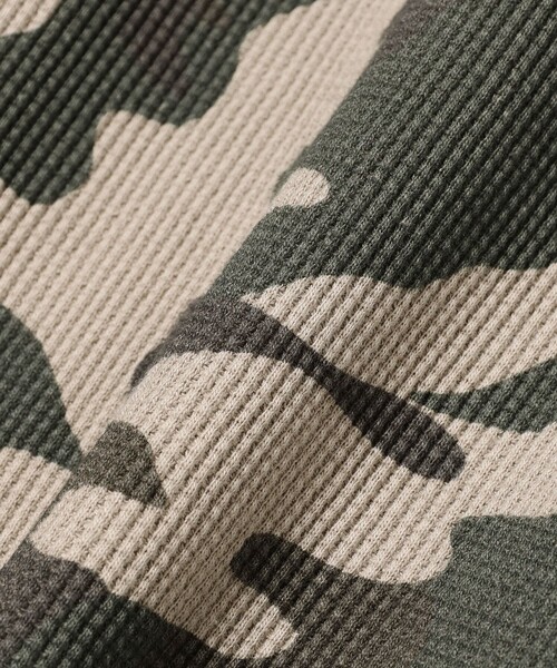 BEAMS T(ビームスティー)の「Camo Waffle Henley Neck Long Sleeve T-shirt(Tシャツ/カットソー・メンズ・その他1/その他・X-LARGE/SMALL/LARGE/MEDIUM)」の5枚目の写真