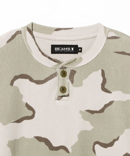 BEAMS T(ビームスティー)の「Camo Waffle Henley Neck Long Sleeve T-shirt(Tシャツ/カットソー・メンズ・その他1/その他・X-LARGE/SMALL/LARGE/MEDIUM)」の7枚目の写真
