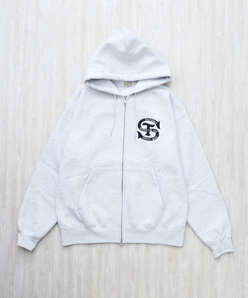 The Endless Summer(エンドレスサマー)の「TES LOCAL CREW ZIP PARKA / スウェットジップパーカー(パーカー・メンズ・グレー/ブラウン/ブラック・SMALL/MEDIUM/LARGE/X-LARGE)」の3枚目の写真