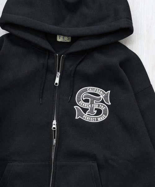 The Endless Summer(エンドレスサマー)の「TES LOCAL CREW ZIP PARKA / スウェットジップパーカー(パーカー・メンズ・グレー/ブラウン/ブラック・SMALL/MEDIUM/LARGE/X-LARGE)」の7枚目の写真